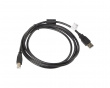 USB-A til USB-B 2.0 Kabel Sort (1.8 Meter)