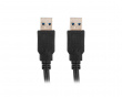 USB-A til USB-A 3.0 Kabel (h/h) Sort (0.5 Meter)