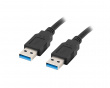 USB-A til USB-A 3.0 Kabel (h/h) Sort (1.8 Meter)