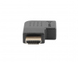 Adapter HDMI-A(han) til HDMI-A(hun) 90° Venstre