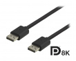 DisplayPort Kabel 8K Sort (3 meter)