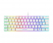 Compact RGB Mekanisk Tastatur White Line [Content Red]
