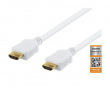 Premium HDMI 2.0 Kabel, Ethernet, 4K, 2 Meter - Hvid