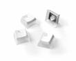 Prism PBT Double-shot Pudding Keycap Set Nordic - Hvid