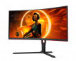 CU34G3S 34” LED 165Hz 1ms AMD FreeSync Premium Curved Gaming Monitor