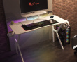 Gaming Skrivebord Holm 320 RGB White Edition