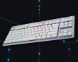 G915 Trådløs RGB Spiltastatur TKL [GL Tactile] - Hvid