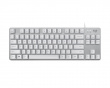K835 TKL Tastatur [TTC Red] - Hvid/Sølv