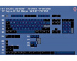 PBT Doubleshot Shine-through 140-Key Keycap Set - Deep Forest Blue