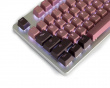 PBT Doubleshot Shine-through 131-Key Keycap Set - Lavender/Chocolate