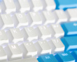 PBT Doubleshot Shine-through 114-Key Keycap Set - Blue Drop