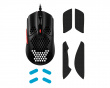 Pulsefire Haste Gaming Mus - Sort/Rød