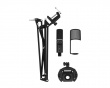 MIC - RGB Mikrofon inkl. Mic-arm - Sort