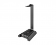 Premium RGB Headset Docking Station - Headsetstativ Sort