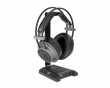 Premium RGB Headset Docking Station - Headsetstativ Sort