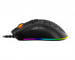 DM210 Ultra-Light RGB Gaming Mus - Sort