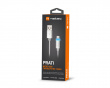 PRATI Ladekabel Micro USB til USB-A 2.0 - Silver LED 1m