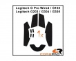 Soft Grips til Logitech G Pro Wired/G102/G203/G304/G305 Series - Orange