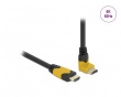 High Speed HDMI-kabel 2.1 Opad Vinklet - Sort - 1m