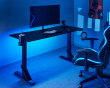 Heavy Duty RGB Gaming Skrivebord 136 x 60 cm - Sort