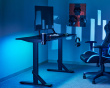 Heavy Duty RGB Gaming Skrivebord 136 x 60 cm - Sort