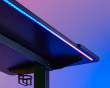 Heavy Duty RGB Gaming Skrivebord 136 x 60 cm - Sort
