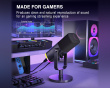 AMPLIGAME AM8 RGB USB/XLR Mikrofon - Dynamisk Mikrofon - Sort