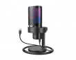 AMPLIGAME A9 USB Gaming Mikrofon RGB - Sort