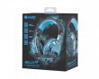 Hellcat Stereo Gaming Headset Blå-LED - Sort/Blå