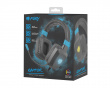 Raptor Stereo Gaming Headset RGB - Sort/Blå