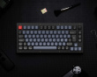 V1 75% Tastatur Knob Version RGB Hotswap [K Pro Red] - Frosted Black