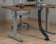 Flexible Desk Cable Management Spine - Sort Kabelskjuler