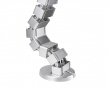 Flexible Desk Cable Management Spine - Sølv Kabelskjuler