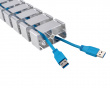 Flexible Desk Cable Management Spine - Sølv Kabelskjuler