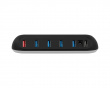 HUB DECK 5, RGB 5-Port USB Hub, 12V - Sort