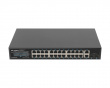 Netværksswitch 24-portar, 1GB POE+/2X GB 2X SFP RACK 19” Gigabit Ethernet 360W