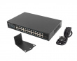 Netværksswitch 24-portar, 1GB POE+/2X GB 2X SFP RACK 19” Gigabit Ethernet 360W