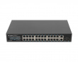 Netværksswitch 24-portar, 1GB POE+/2X GB 2X SFP RACK 19” Gigabit Ethernet 250W