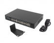 Netværksswitch 24-portar, 1GB POE+/2X GB 2X SFP RACK 19” Gigabit Ethernet 250W