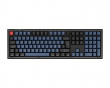 V6 QMK Full Size RGB Knob Hotswap Tastatur - Frosted Black [K Pro Red]