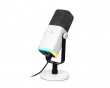 AMPLIGAME AM8 RGB USB/XLR Mikrofon - Dynamisk Mikrofon - Hvid