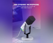 AMPLIGAME AM8 RGB USB/XLR Mikrofon - Dynamisk Mikrofon - Hvid