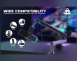 Low-Profile Boom Arm Stand - Sort Mikrofonstativ