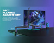 Low-Profile Boom Arm Stand - Sort Mikrofonstativ