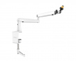 Low-Profile Boom Arm Stand - Hvid Mikrofonstativ