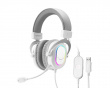 H6 USB 7.1 Gaming Headset RGB - Hvid