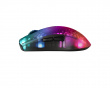 DM320 Trådløs Semi-Transparent RGB Gaming Mus - Sort