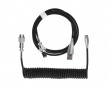Coiled Cable USB-C - Sort