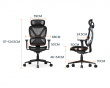 SpineX Pro Ergonomisk Kontorstol - Sort