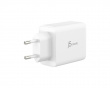 Wall Charger GaN, 65 W, 2x USB-C, 1x USB-A, 3-Port Charger - Vægoplader